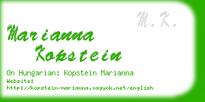 marianna kopstein business card
